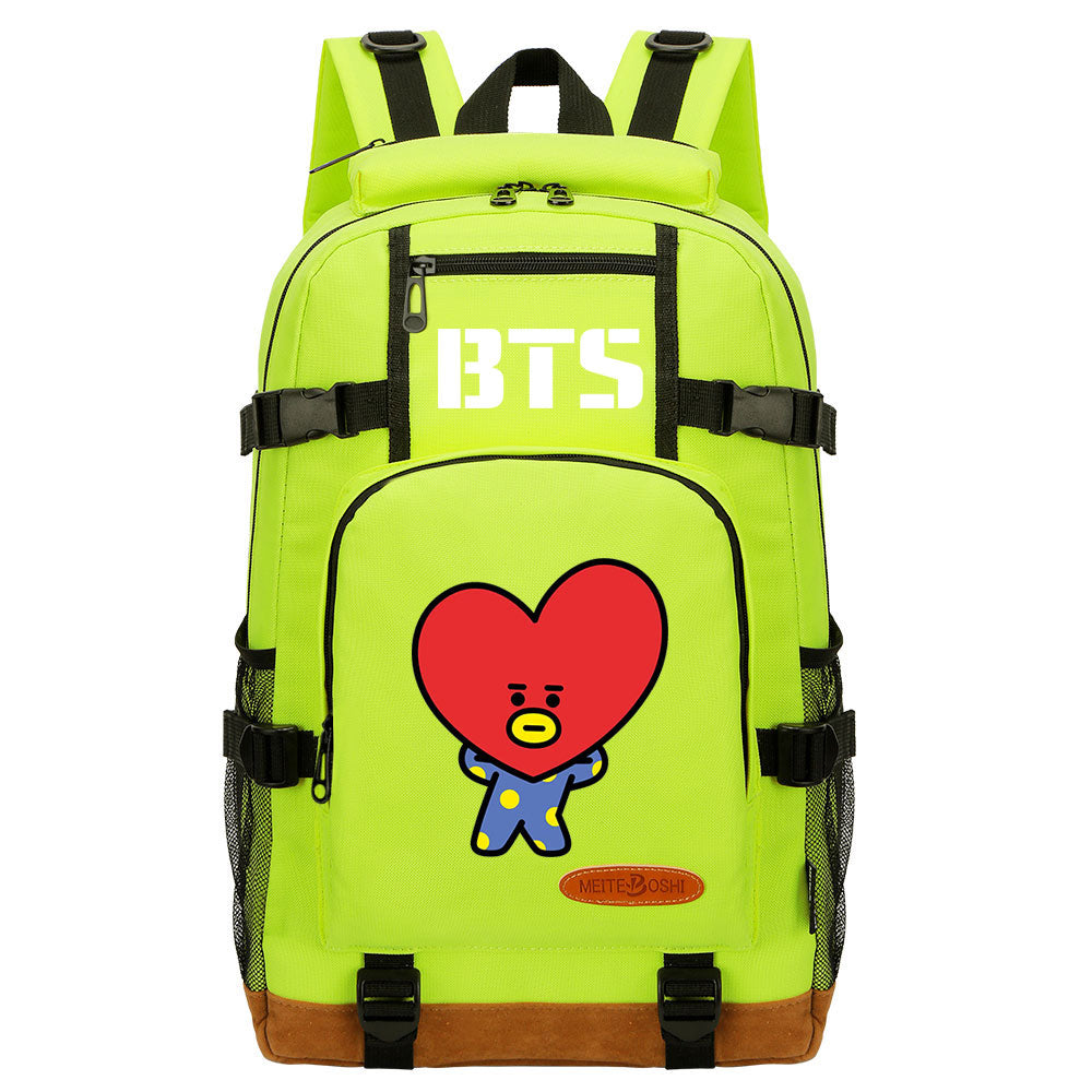 Kpop BTS TATA V Waterproof Backpack School Notebook Travel Bag