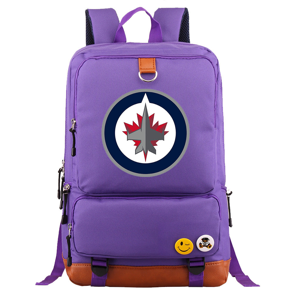Winnipeg Jets Hockey Team Proof Backpack NoteBook Laptop School Bag