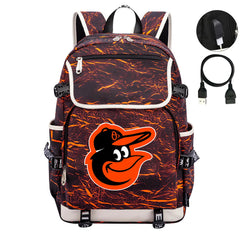 Baltimore Orioles Backpack School Notebook Travel Bags