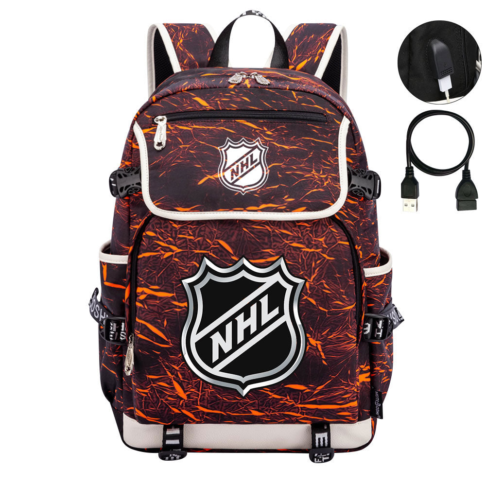 Hockey Team Backpack School Notebook Travel Bags