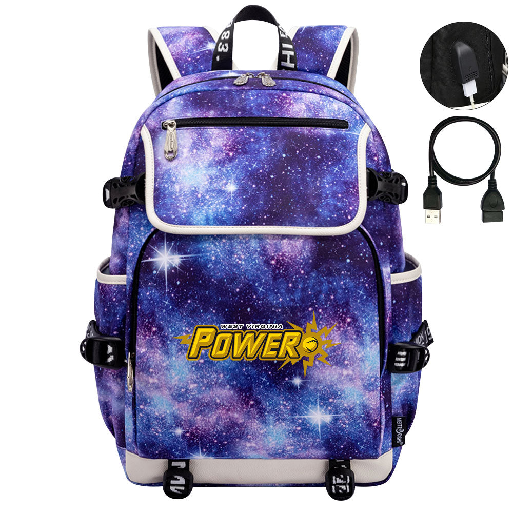 West Virginia Power Backpack School Notebook Travel Bags