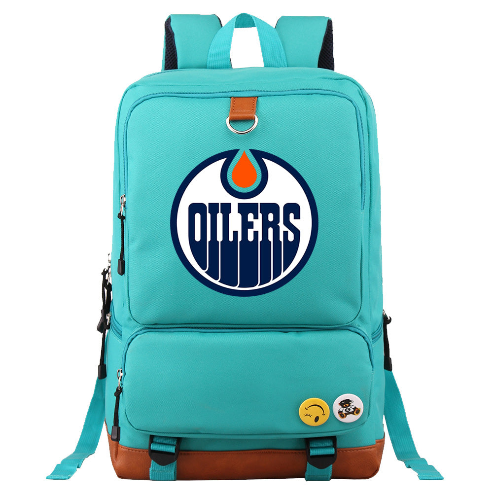Edmonton Oilers Hockey Team Proof Backpack NoteBook Laptop School Bag