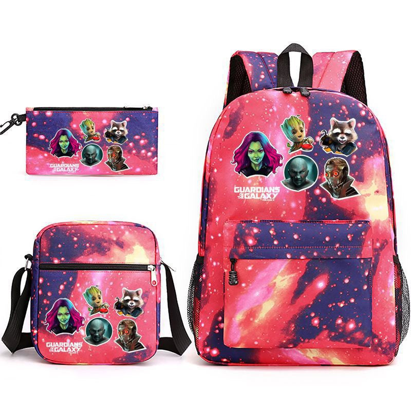 Guardians of the Galaxy School Backpack Shoulder Bag Pencil Bags 3pcs Set
