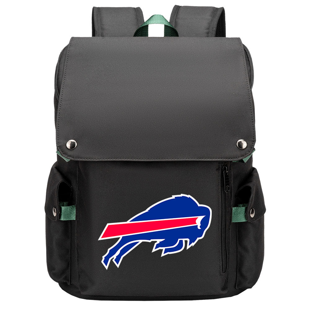 Buffalo Bills Football Team Rugby Laptop Backpack Oxford School Bag