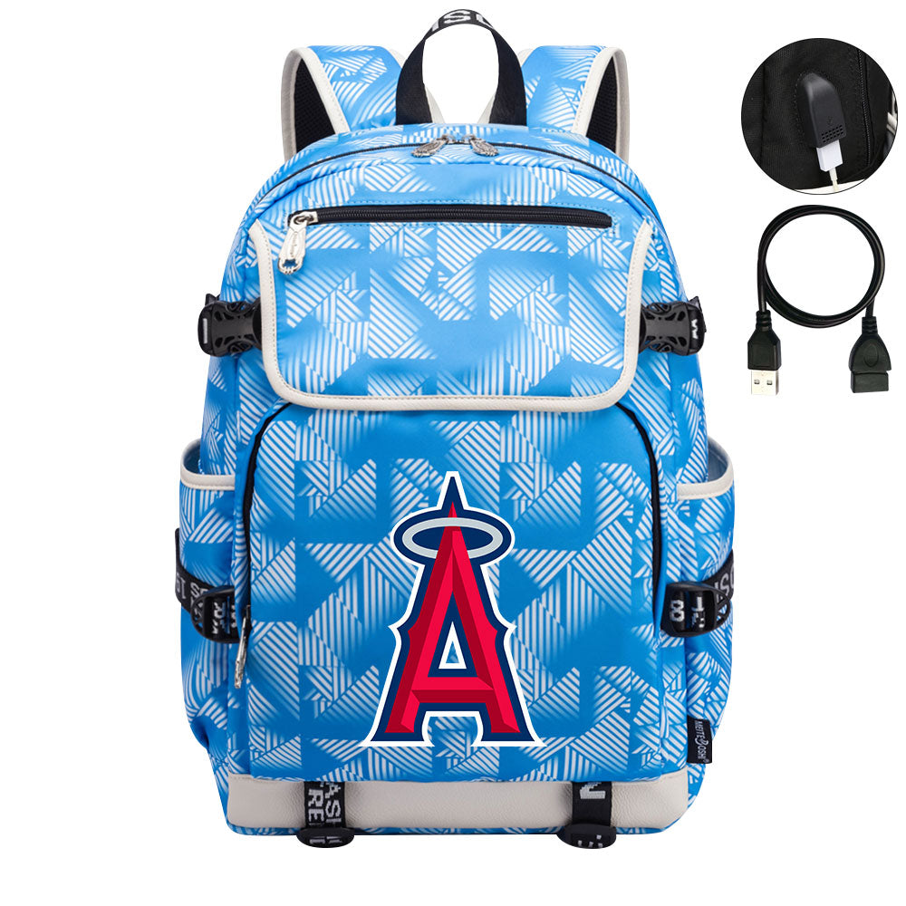 Los Angeles Angels Backpack School Notebook Travel Bags