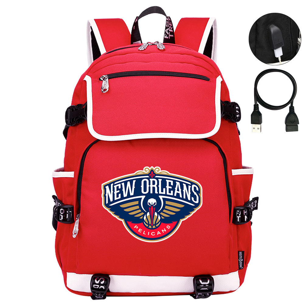 New Orleans Backpack School Notebook Travel Bags