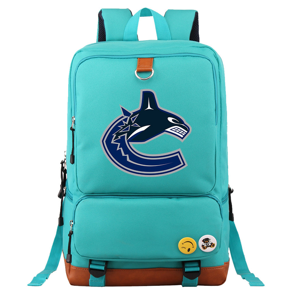 Vancouver Canucks Hockey Team Proof Backpack NoteBook Laptop School Bag