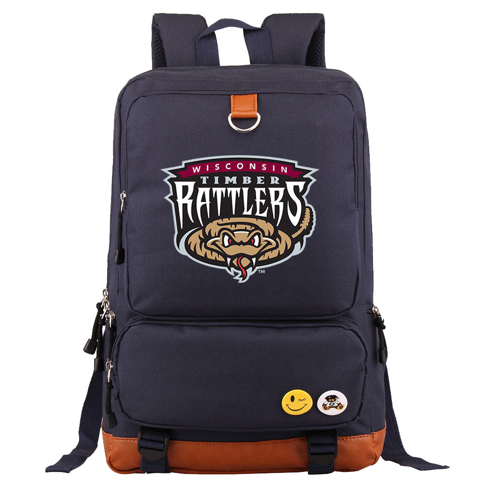 Wisconsin Timber Rattlers Water Proof Backpack NoteBook Laptop School Bag