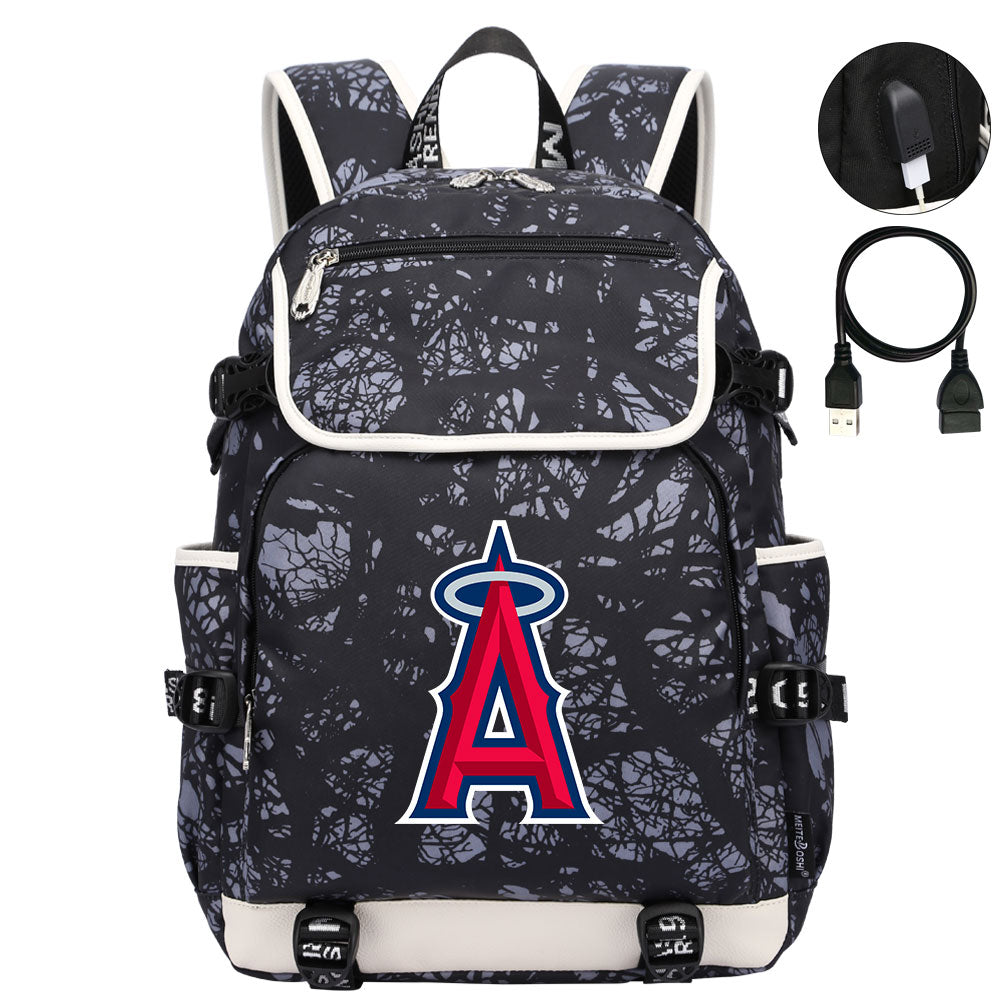 Los Angeles Angels Backpack School Notebook Travel Bags