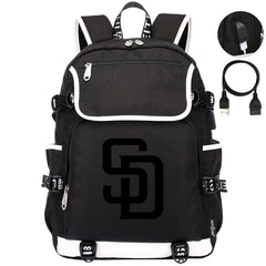 San Diego Padres Backpack School Notebook Travel Bags