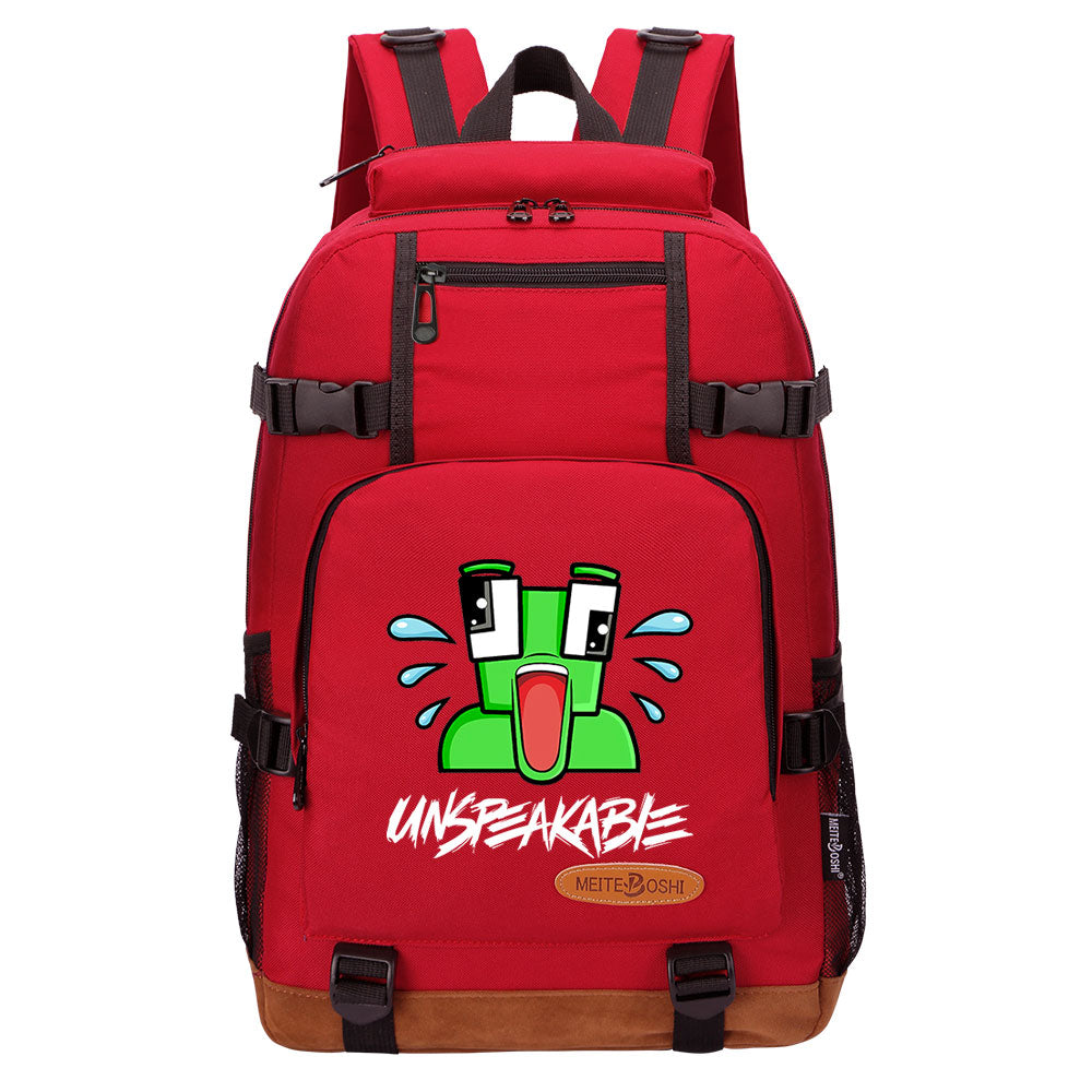 Game Unspeakable Frog Waterproof Backpack School Notebook Travel Bag