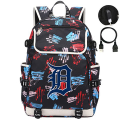 Detroit Tigers Backpack School Notebook Travel Bags