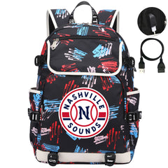 Nashville Sounds Backpack School Notebook Travel Bags