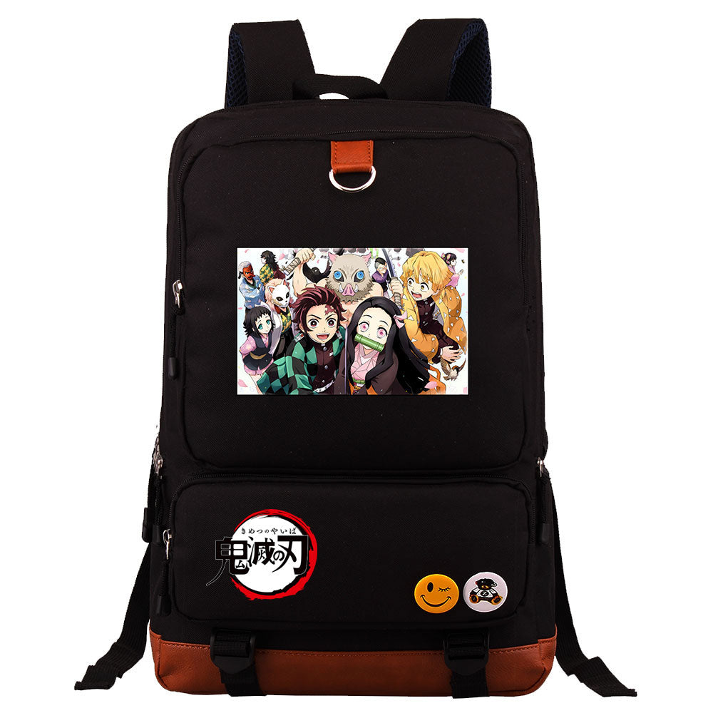 Demon Slayer Kimetsu No Yaiba Proof Backpack NoteBook Laptop School Bag