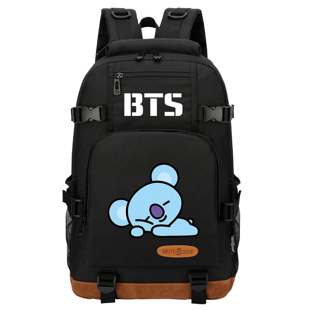 Kpop BTS Koya RM Waterproof Backpack School Notebook Travel Bag