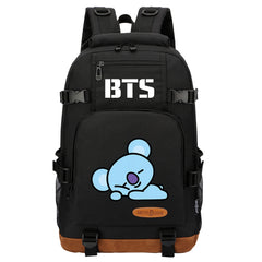 Kpop BTS Koya RM Waterproof Backpack School Notebook Travel Bag