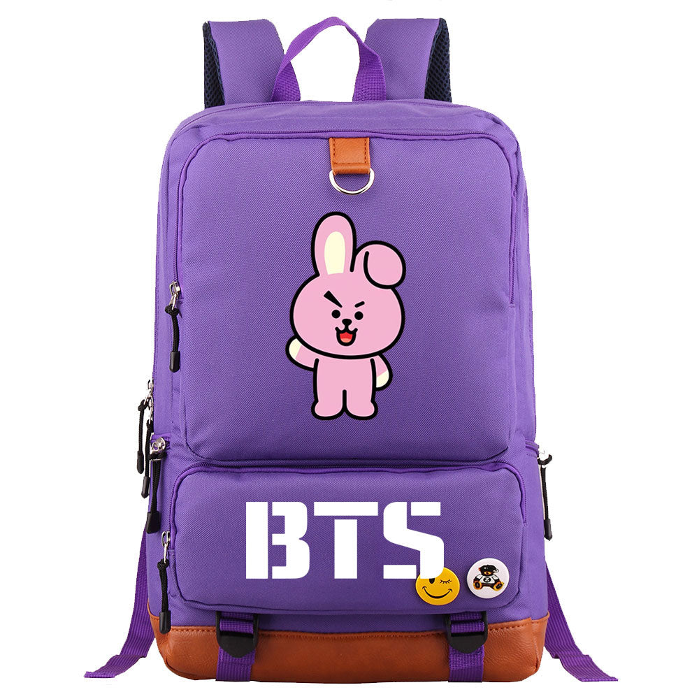 BTS Cooky Proof Backpack NoteBook Laptop School Bag