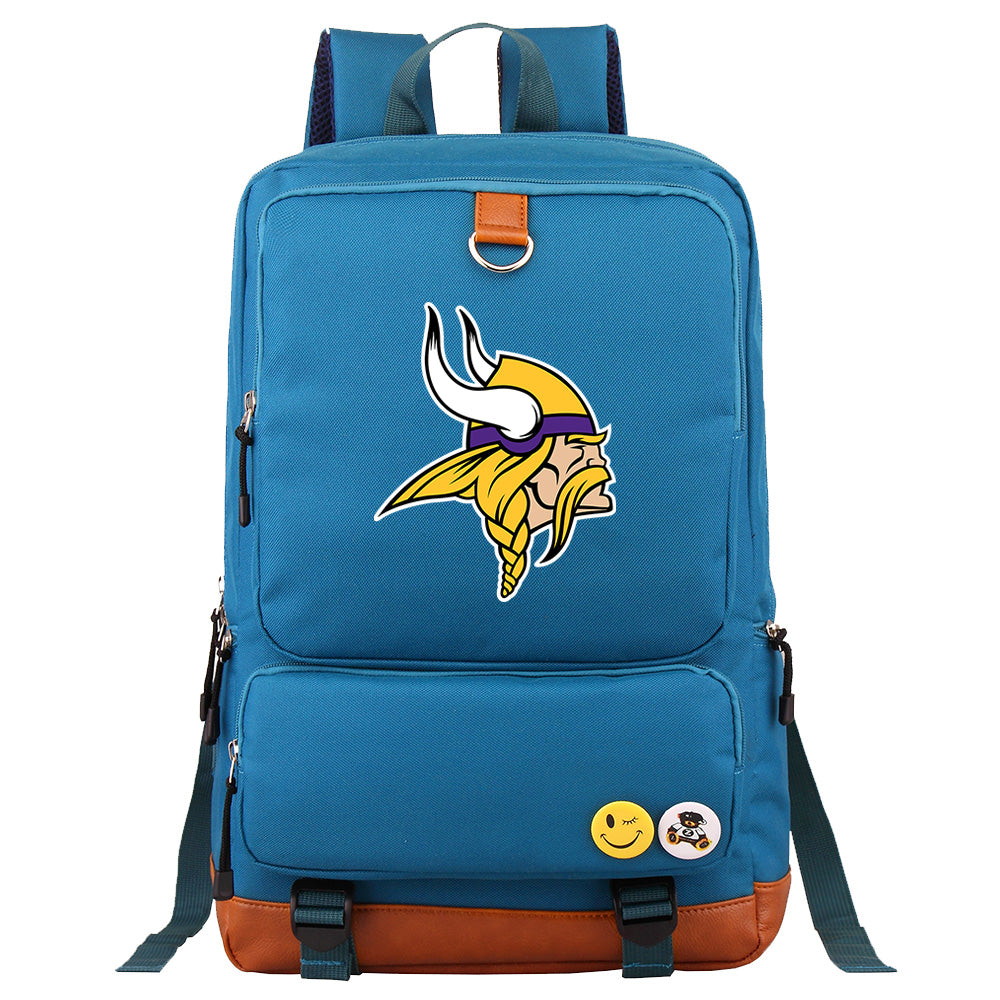 Minnesota Vikings Football Team Rugby Proof Backpack NoteBook Laptop School Bag