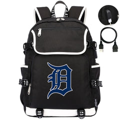 Detroit Tigers Backpack School Notebook Travel Bags