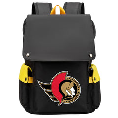Ottawa Senators Hockey Team School Backpack Oxford Laptop Bag