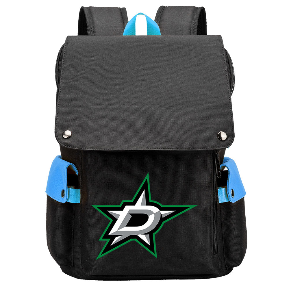 Dallas Stars Hockey Team School Backpack Oxford Laptop Bag