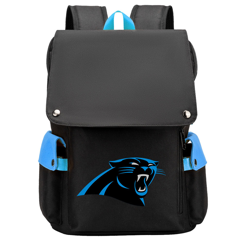 Carolina Panthers Football Team Rugby Laptop Backpack Oxford School Bag