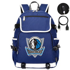 Dallas Mavericks Backpack School Notebook Travel Bags