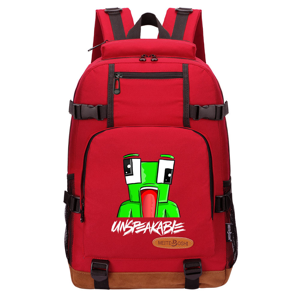 Game Unspeakable Frog Waterproof Backpack School Notebook Travel Bag