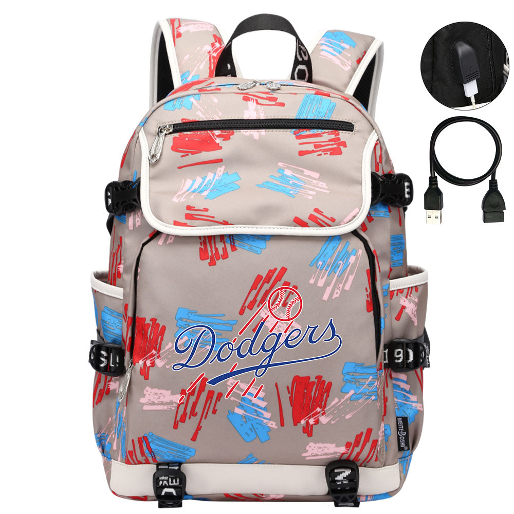 LA Dodgers Backpack School Notebook Travel Bags