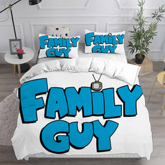 Family Guy Cosplay Bedding Set Duvet Cover Pillowcases Halloween Home Decor