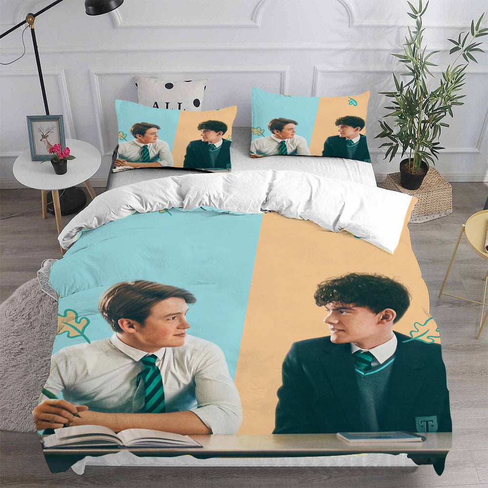 Heartstopper Cosplay Bedding Set Duvet Cover Pillowcases Halloween Home Decor