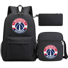 Washington Wizards Basketball School Backpack Shoulder Bag Pencil Bags 3pcs Set