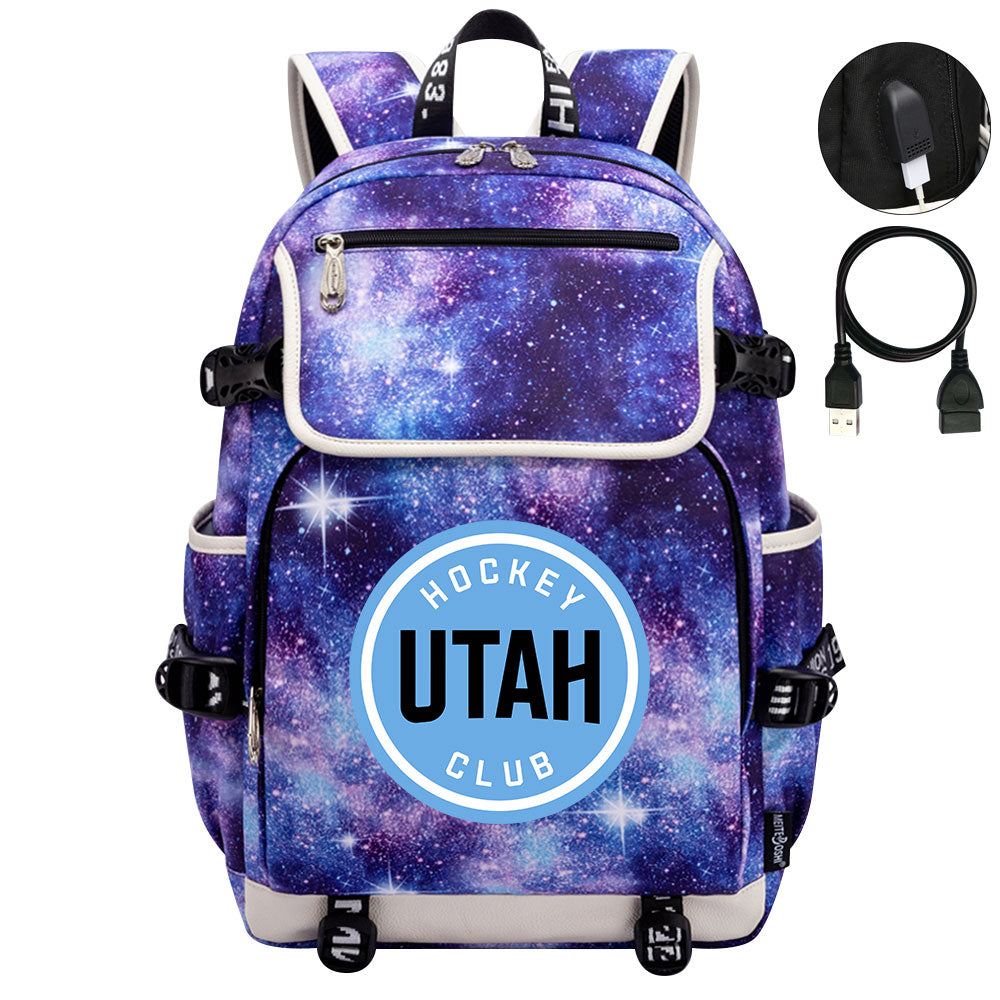 Utah Hockey Club Backpack School Notebook Travel Bag
