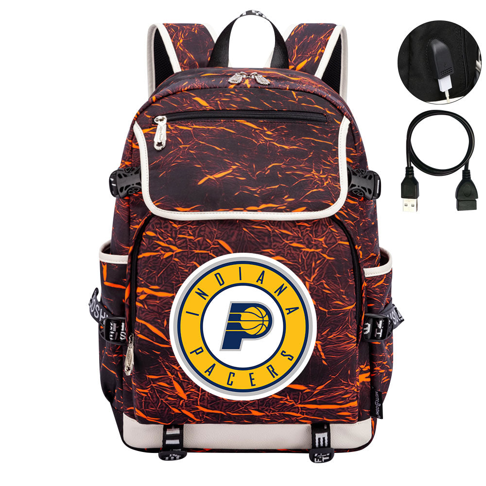 Indiana Pacers Backpack School Notebook Travel Bags