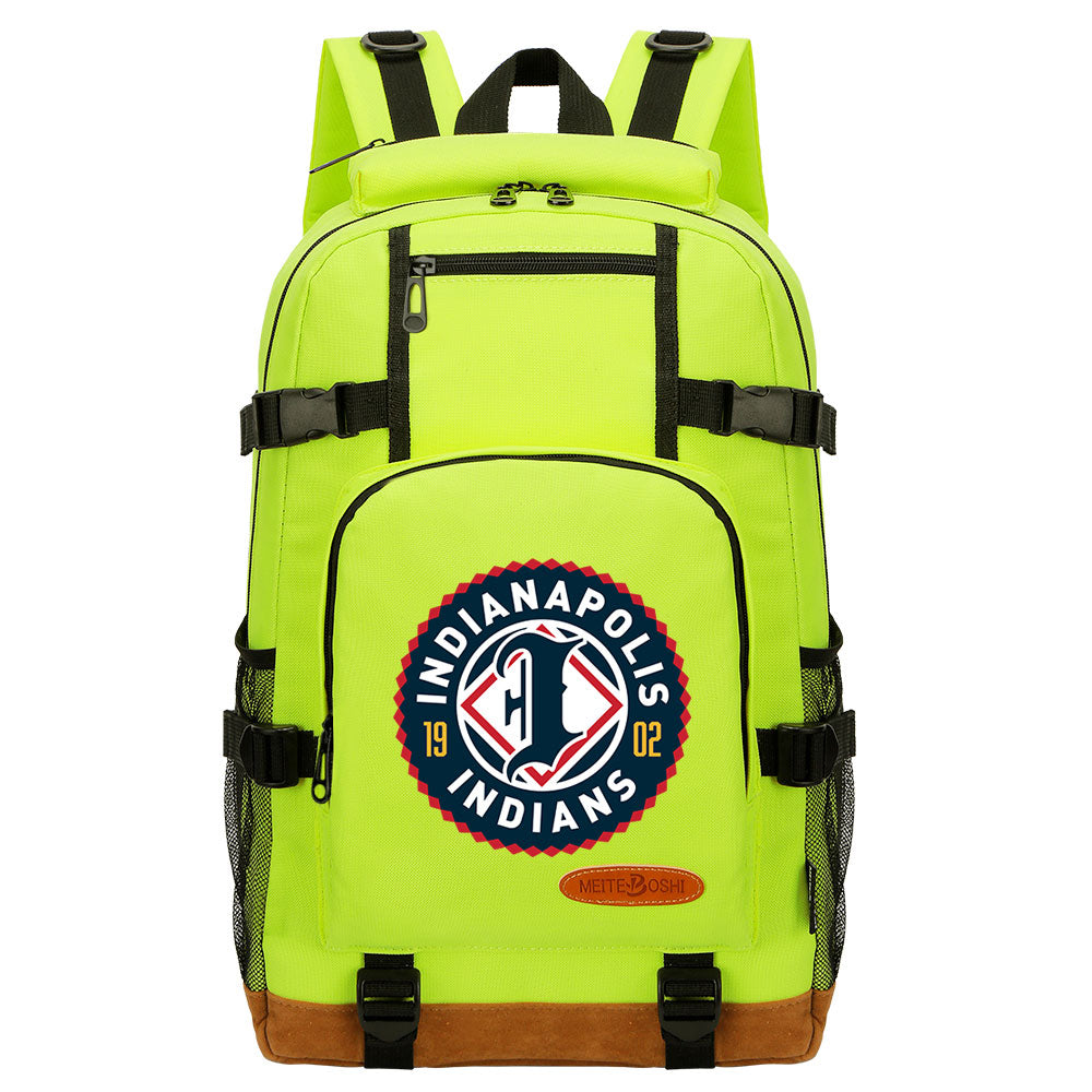 Indianapolis Indians Waterproof Backpack School Notebook Travel Bag