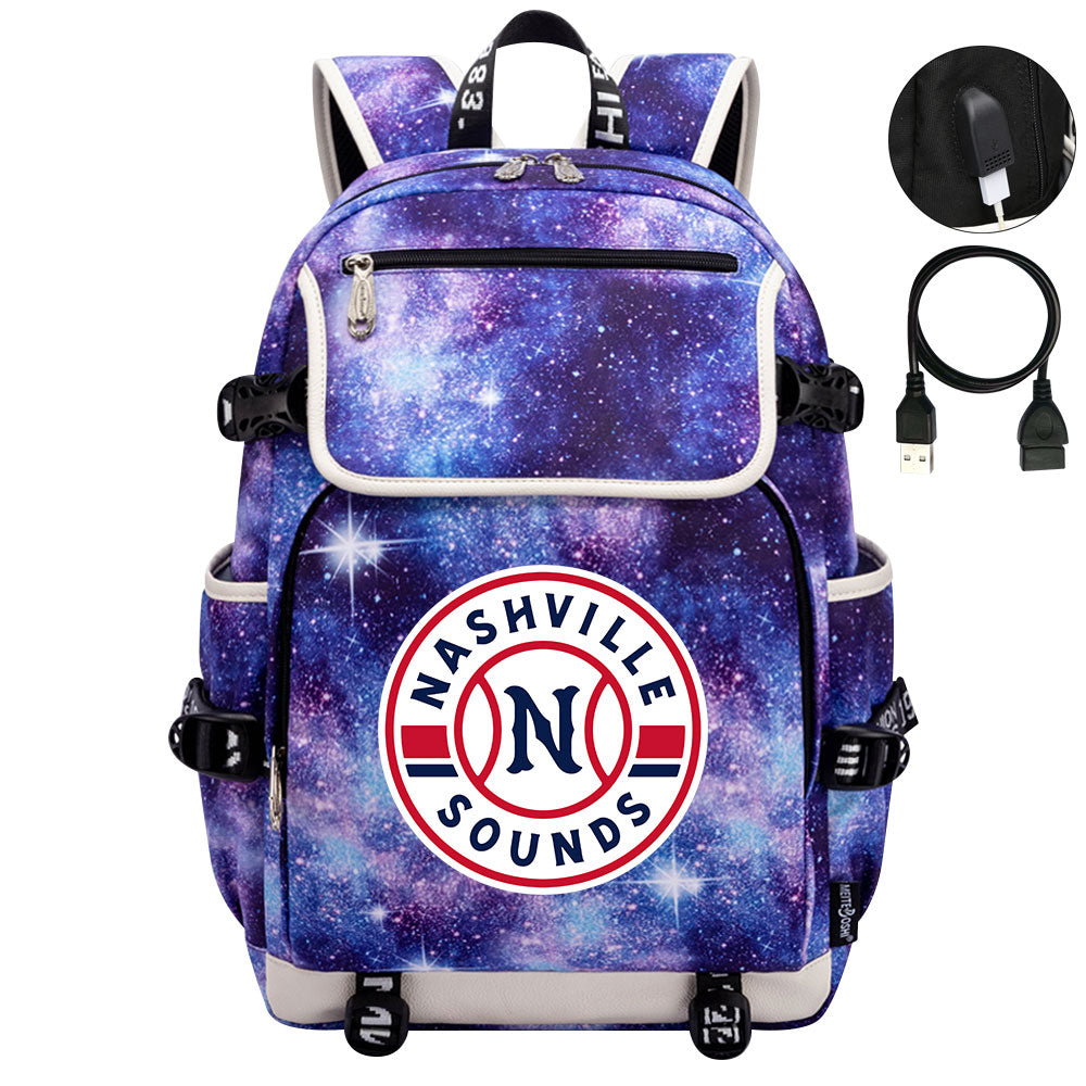 Nashville Sounds Backpack School Notebook Travel Bags