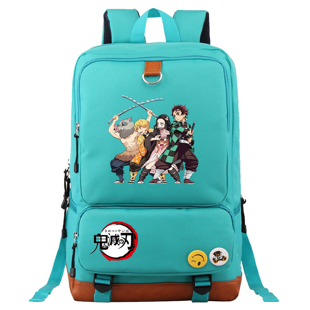 Demon Slayer Kimetsu No Yaiba Proof Backpack NoteBook Laptop School Bag