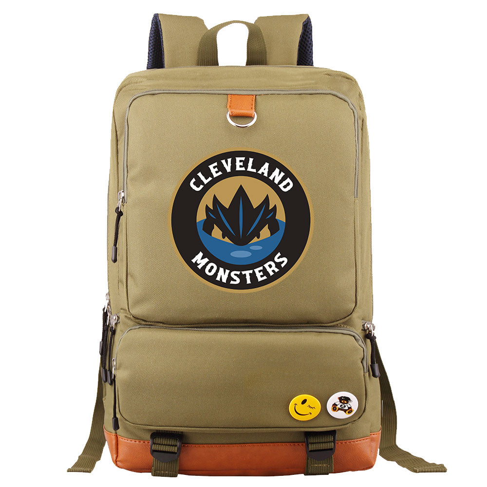 Cleveland Monsters Hockey Team Proof Backpack NoteBook Laptop School Bag