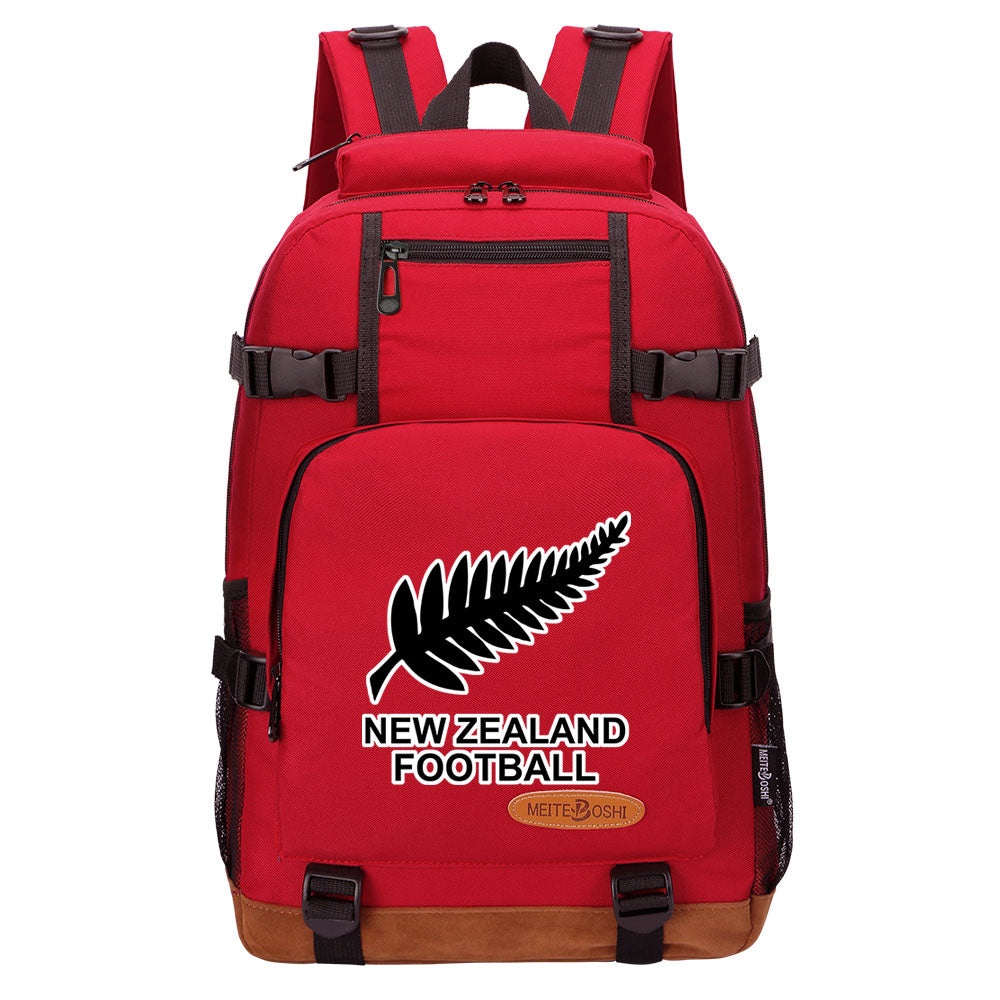 New Zealand Football Team Waterproof Backpack School Notebook Travel Bag
