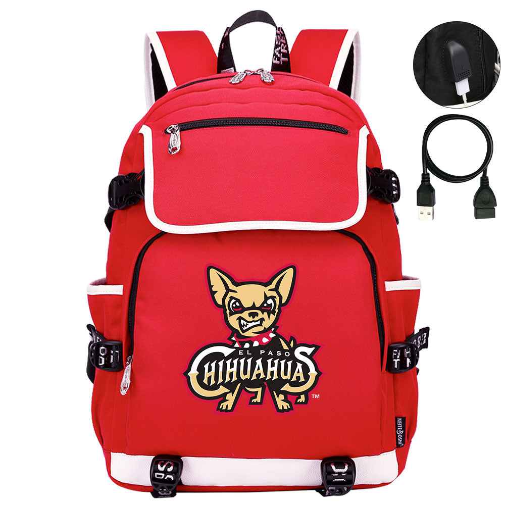 El Paso Chihuahuas Backpack School Notebook Travel Bags