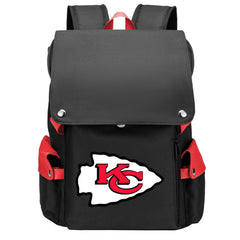 Kansas City Chiefs Football Team Rugby Laptop Backpack Oxford School Bag