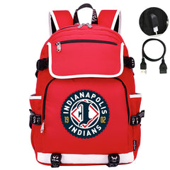 Indianapolis Indians Backpack School Notebook Travel Bags