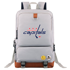 Washington Capitals Leafs Hockey Team Proof Backpack NoteBook Laptop School Bag