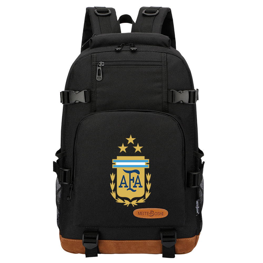 Argentina National Football Team Waterproof Backpack School Notebook Travel Bag