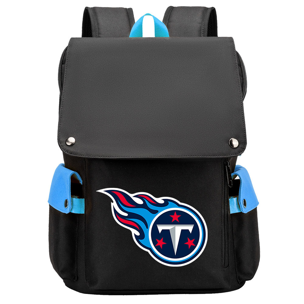 Tennessee Titans Football Team Rugby Laptop Backpack Oxford School Bag