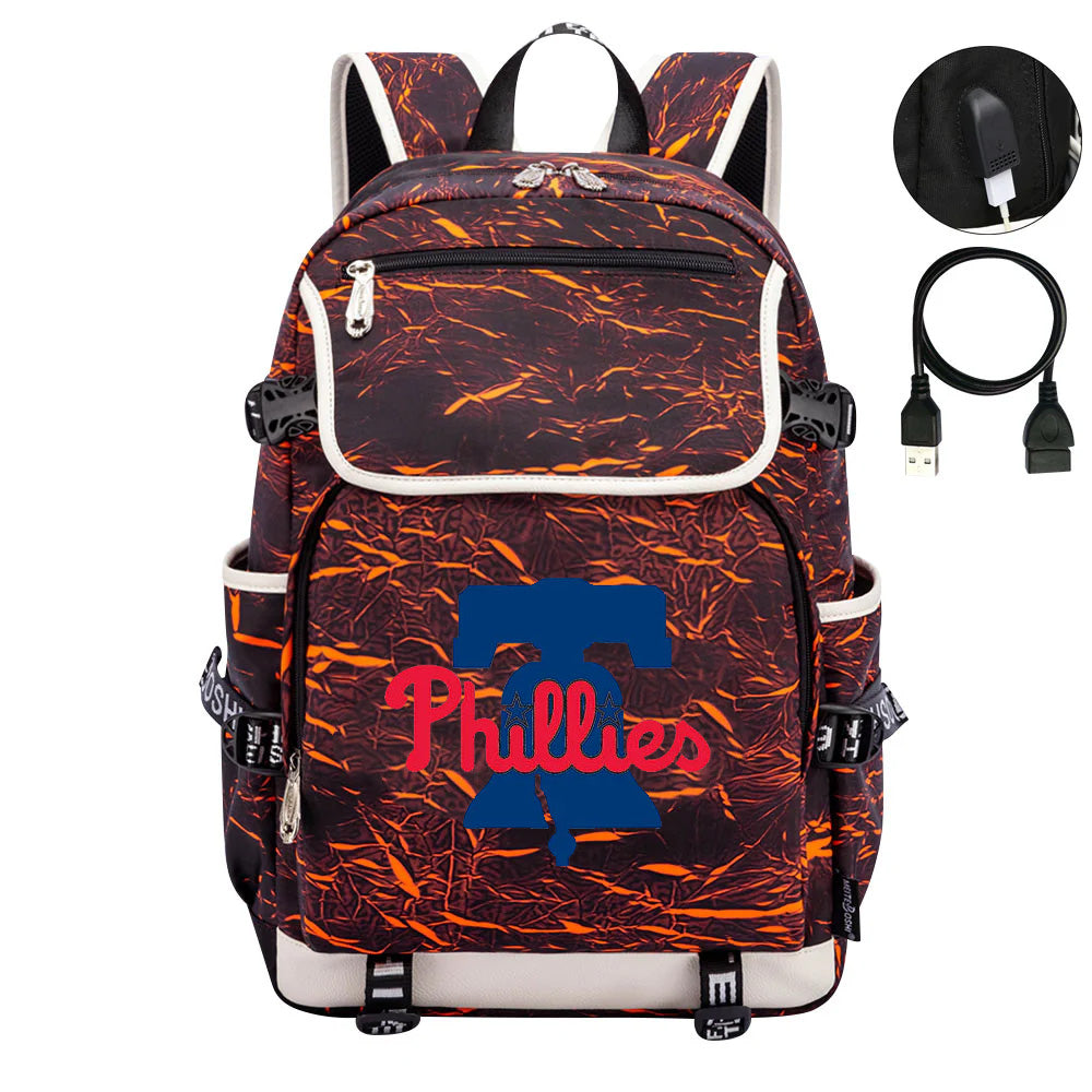 Philadelphia Phillies Backpack School Notebook Travel Bags