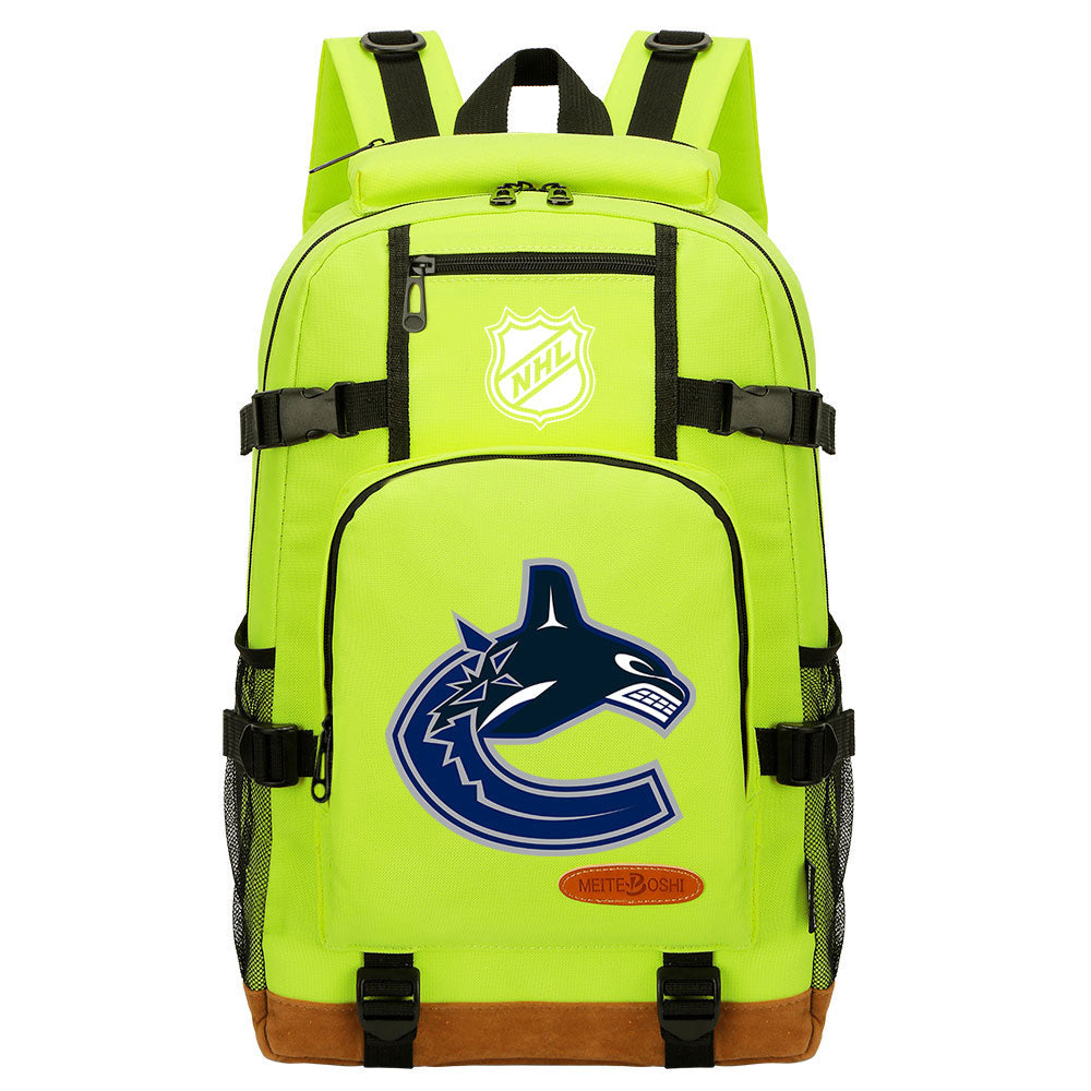 Vancouver Canucks Hockey League Waterproof Backpack School Notebook Travel Bag