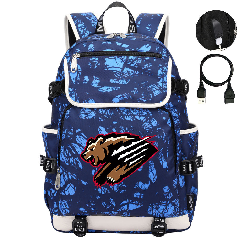 Montana Grizzlies Backpack School Notebook Travel Bags