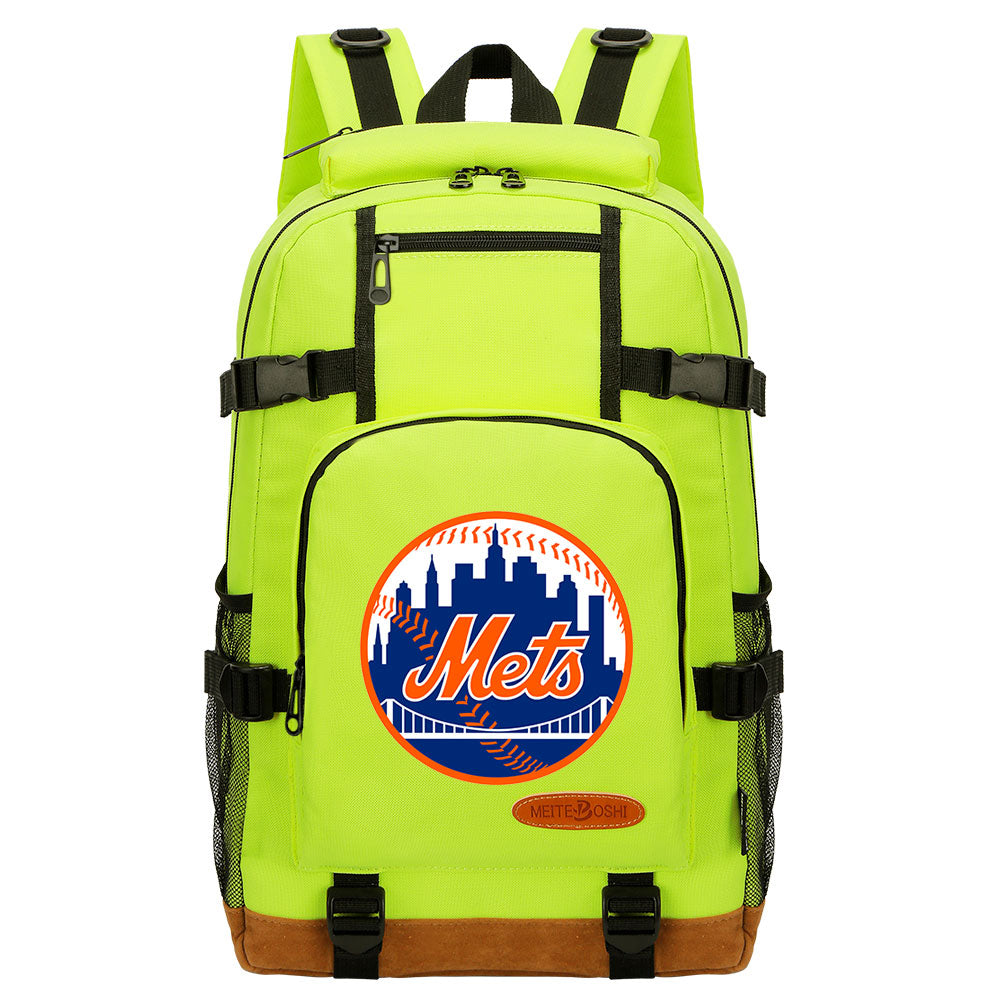 New York Mets Waterproof Backpack School Notebook Travel Bag