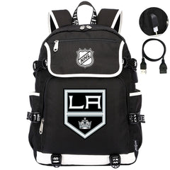 Los Angeles Kings Hockey League Backpack School Notebook Travel Bag